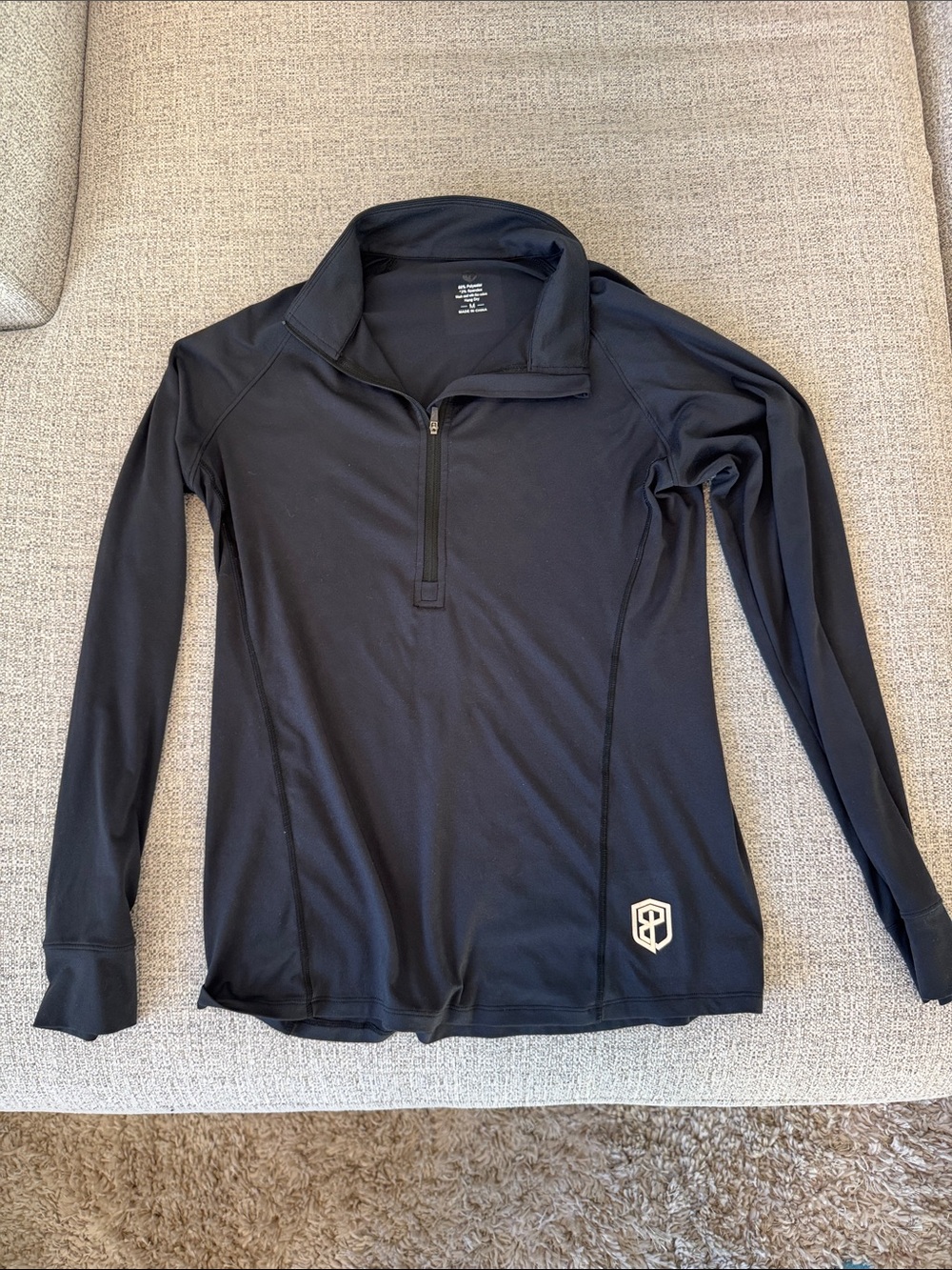 Born Primitive Black Half-Zip Athletic Jacket